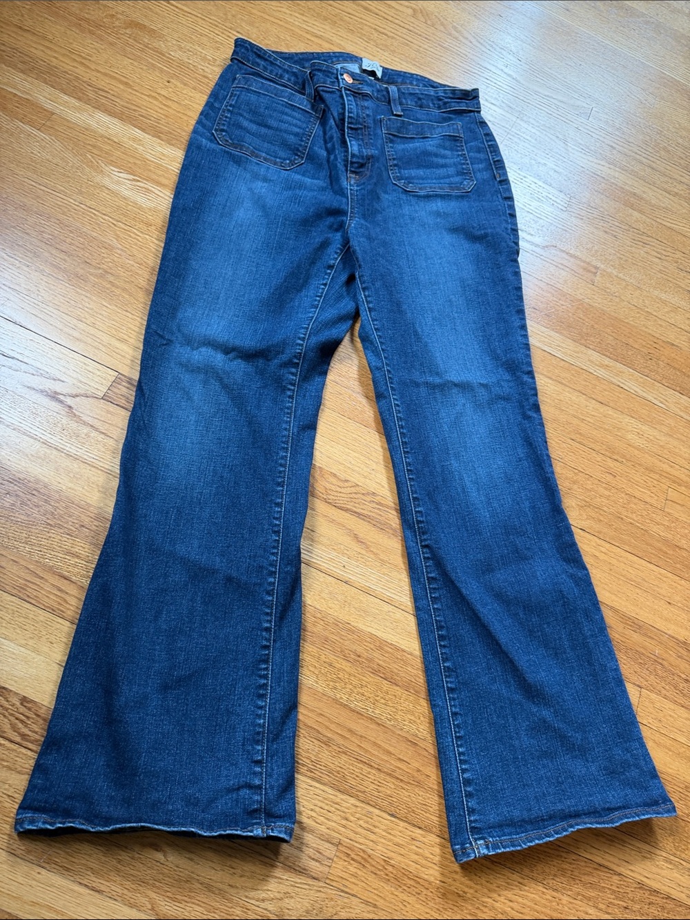 J. Crew Indigo Wide-Leg Flare Jeans
